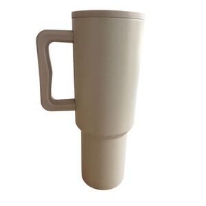 Simple Modern 40oz Trek Tumbler Insulated Stainless Steel Handle Mug Beige Birch